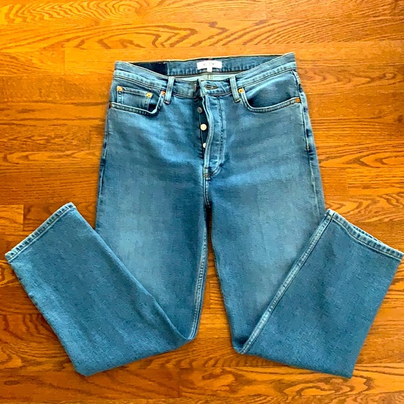 Re/Done Denim - RE/DONE 70’s Ultra High Rise Stove Pipe Jeans